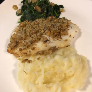 WALNUT CRUST TURBOT